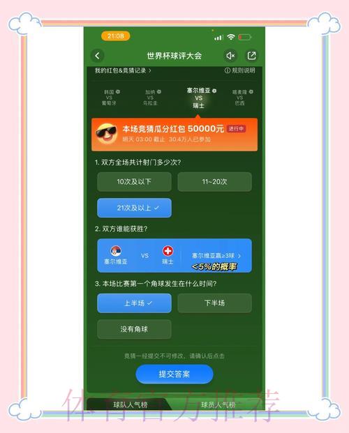 世界杯竞猜平台热门玩法全面解析